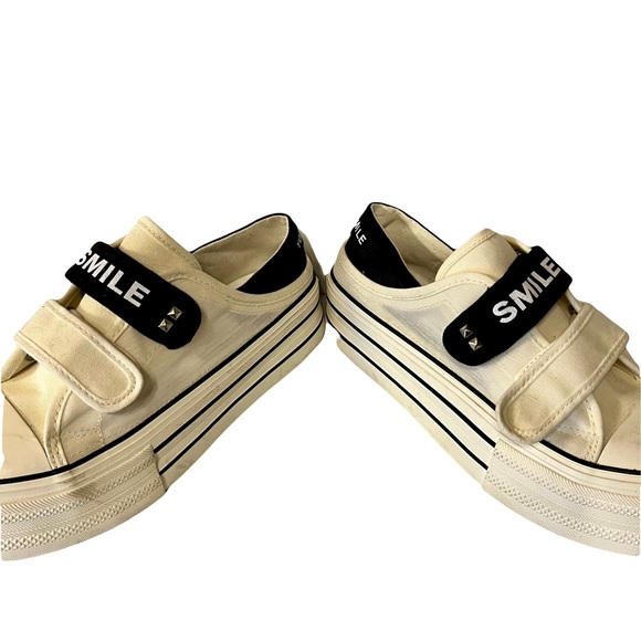 Women’s Fuersen Star White Round Toe Platform Sneakers Size 39 - Picture 4 of 7